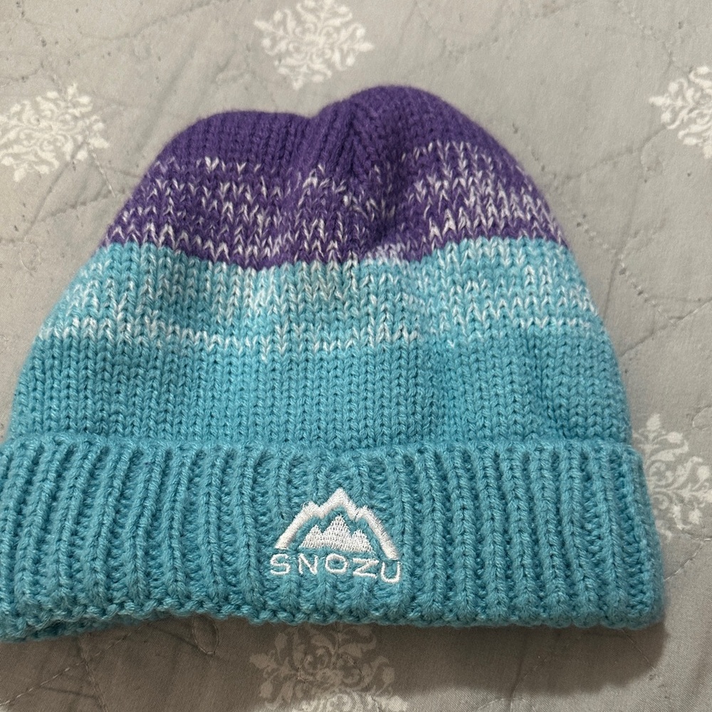 Snozu Kids' Vibrant Purple and Blue Beanie